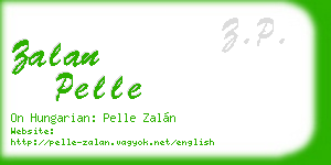 zalan pelle business card